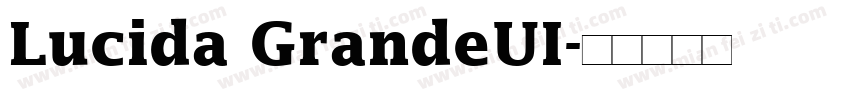 Lucida GrandeUI字体转换